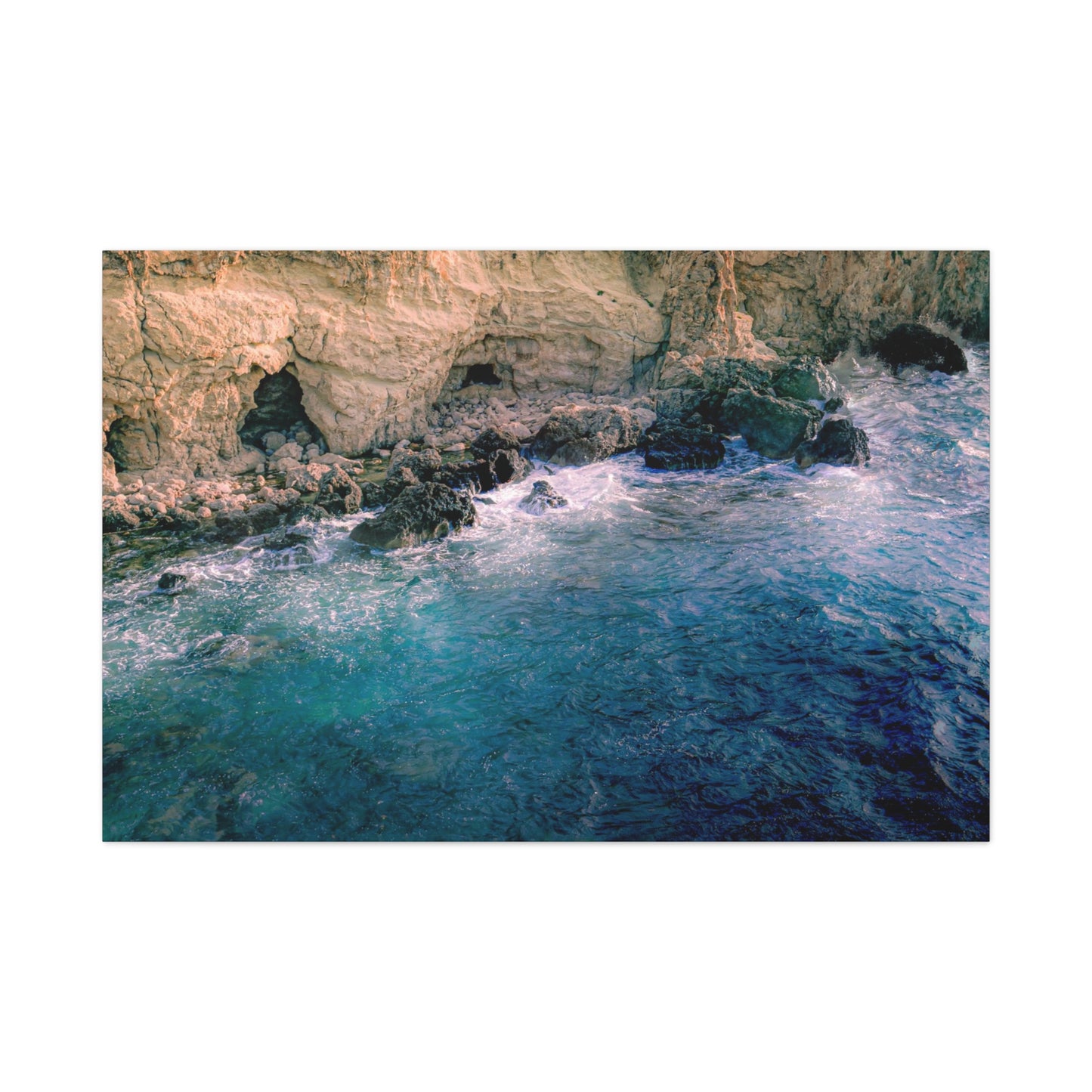 Malta Mediterranean Coast Matte Canvas, Stretched, 1.25"