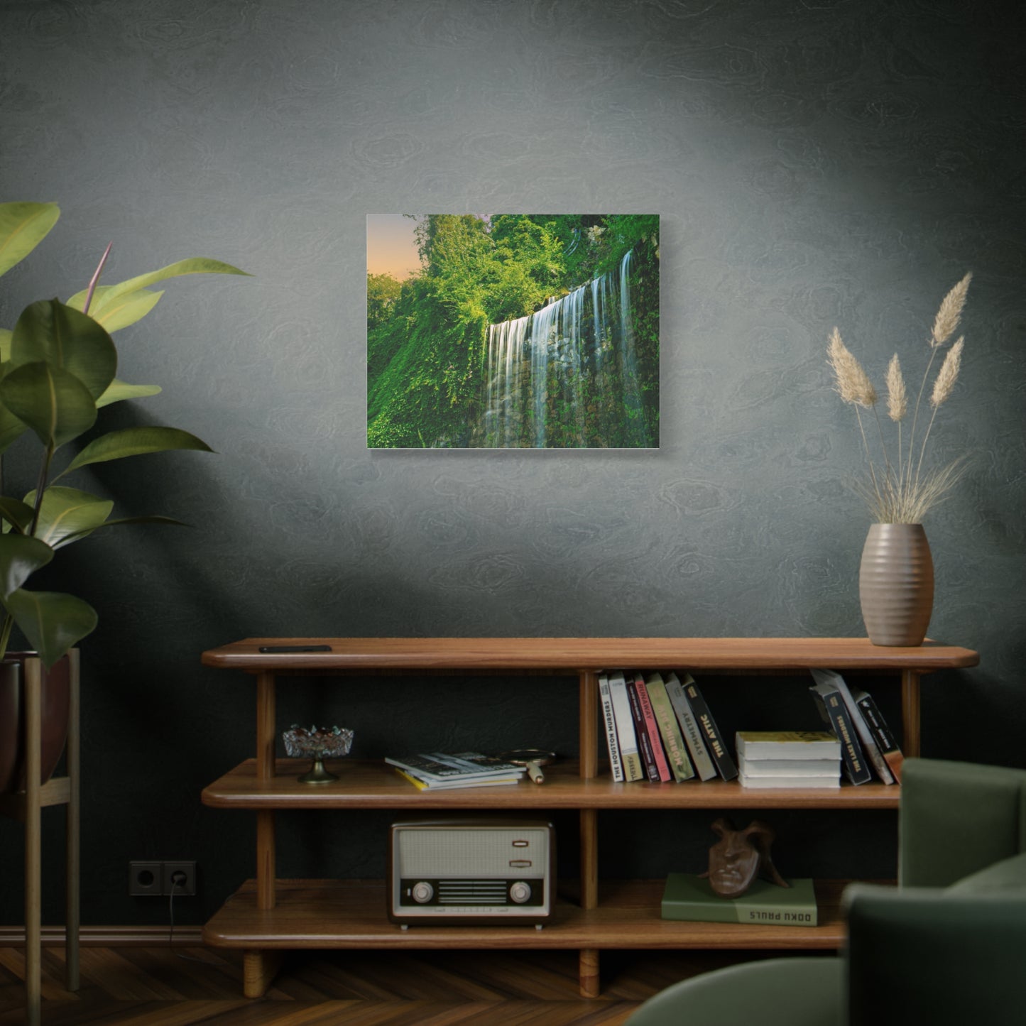 Budapest Waterfall Horizontal Matte Canvas, Stretched, 1.25"