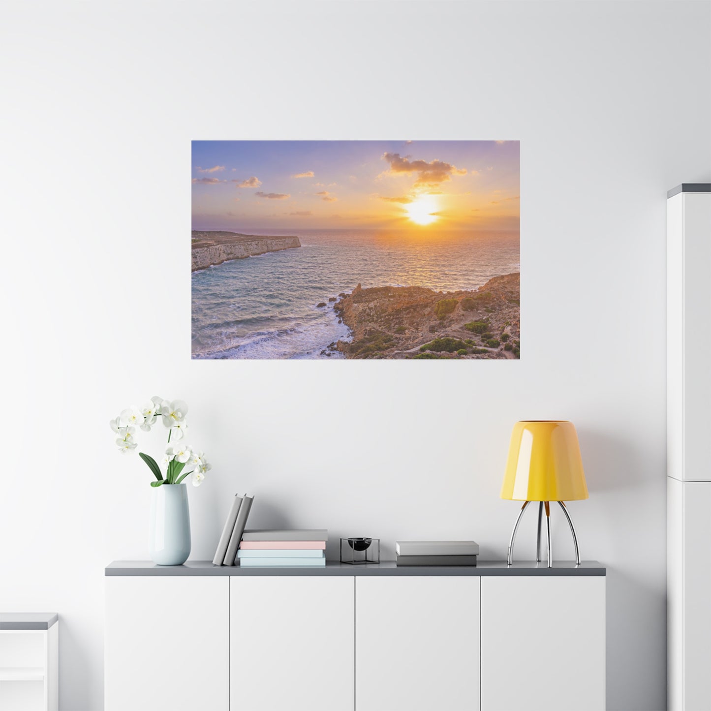 Malta Mediterranean Coast 2 Matte Canvas, Stretched, 1.25"