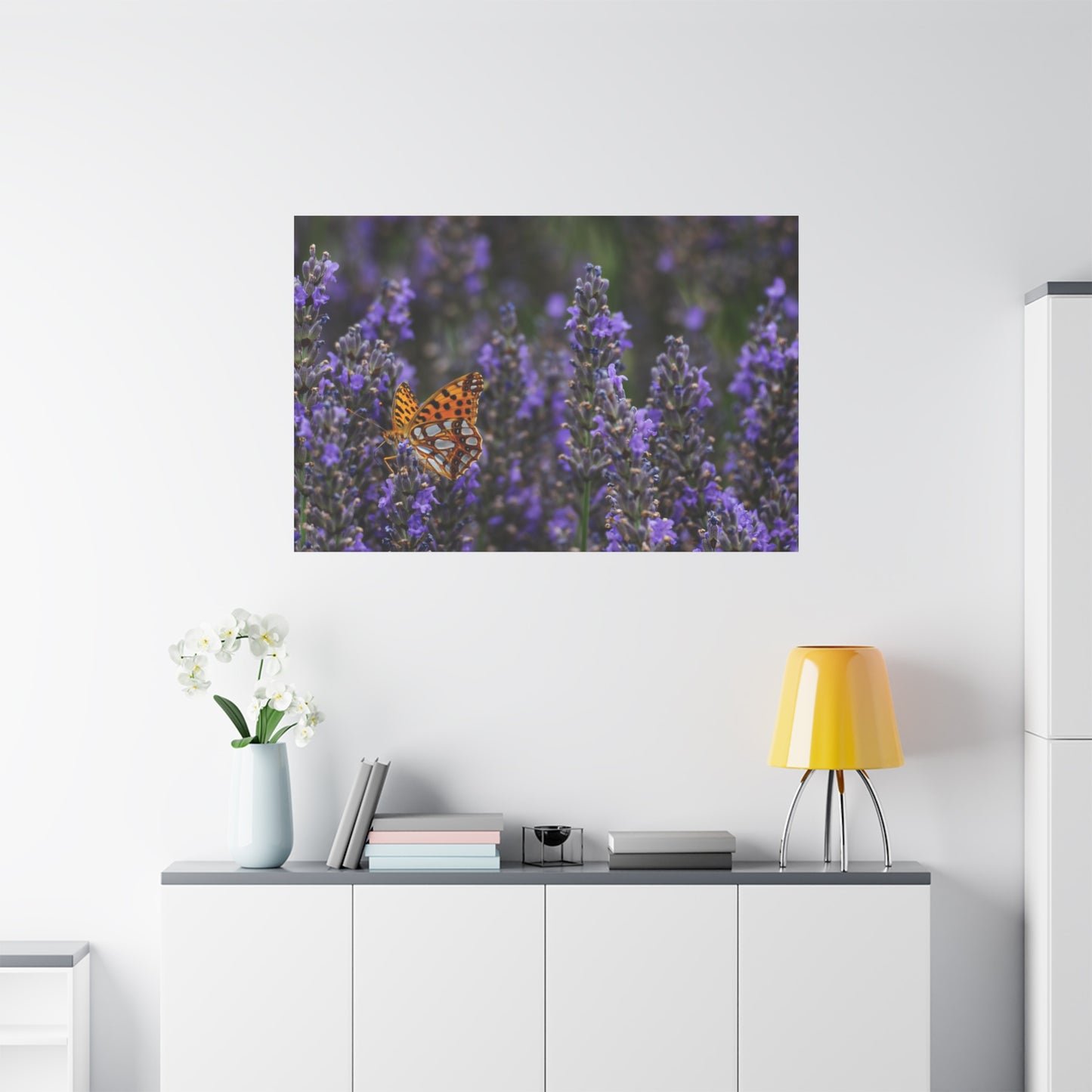 Orange Butterfly Matte Canvas, Stretched, 1.25"