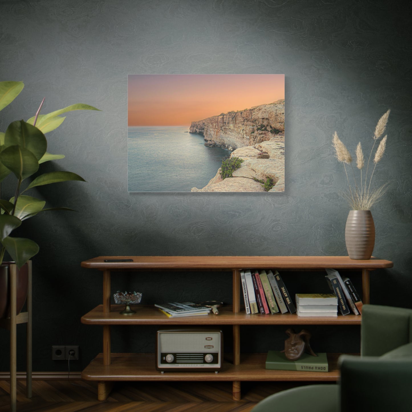 Malta Sunset Matte Canvas, Stretched, 1.25"