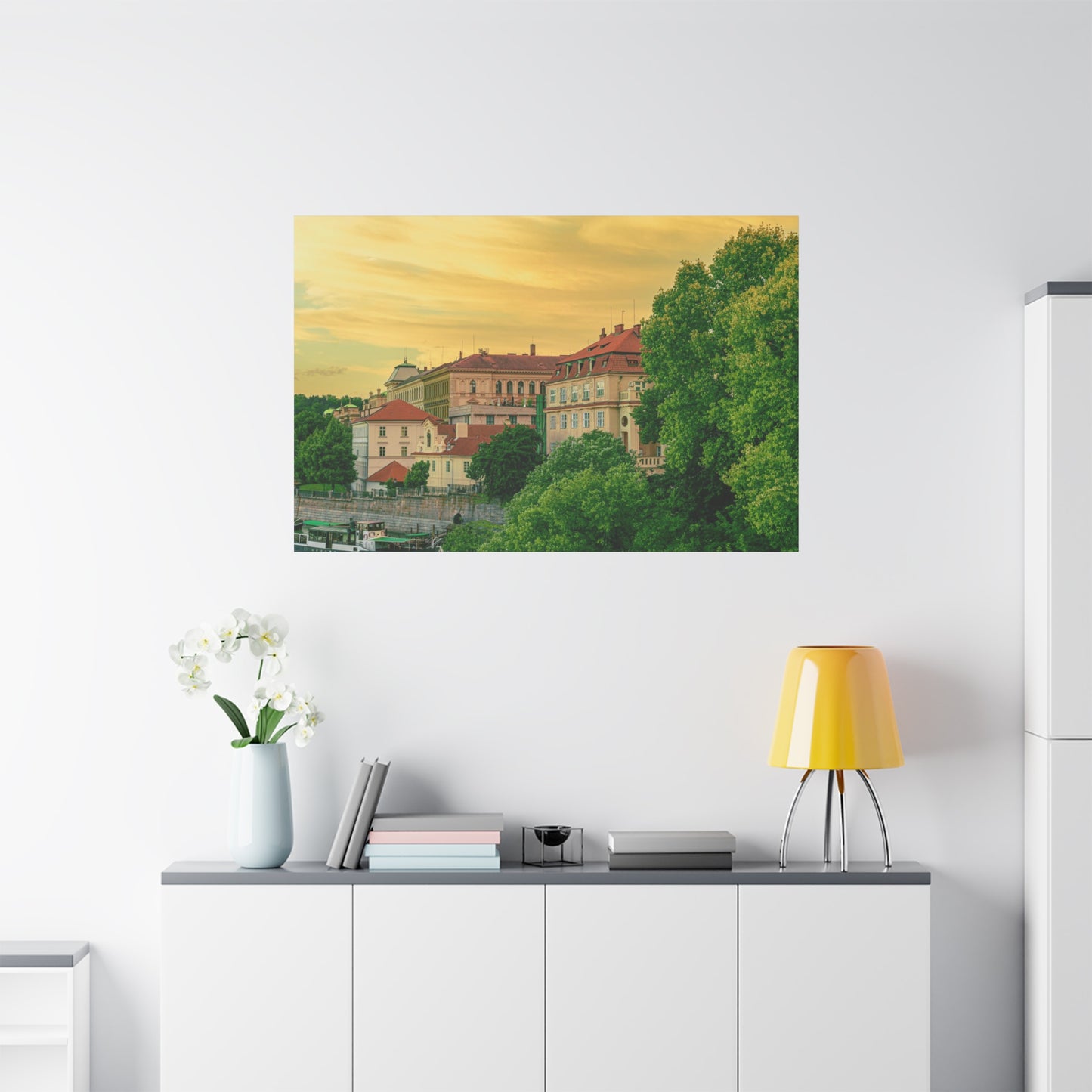 Prague City Matte Canvas, Stretched, 1.25"