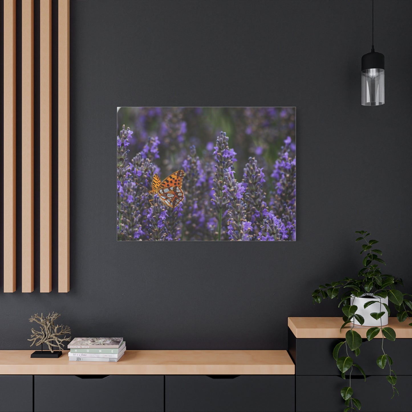 Orange Butterfly Matte Canvas, Stretched, 1.25"