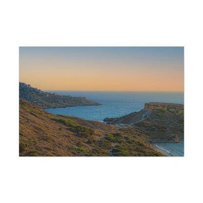 Malta Sunset Matte Canvas, Stretched, 1.25"