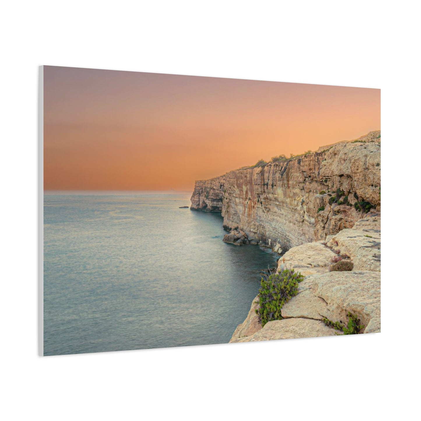 Malta Sunset Matte Canvas, Stretched, 1.25"