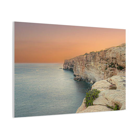 Malta Sunset Matte Canvas, Stretched, 1.25"