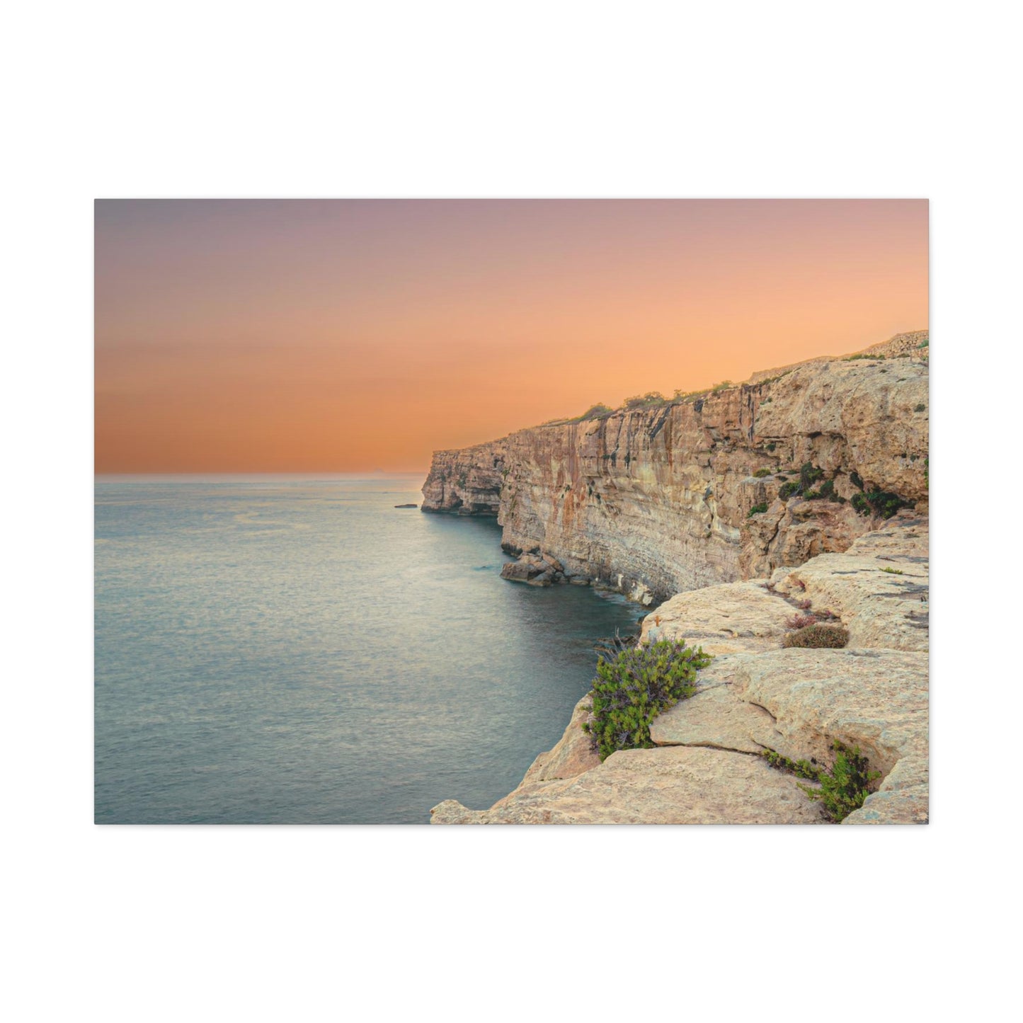 Malta Sunset Matte Canvas, Stretched, 1.25"