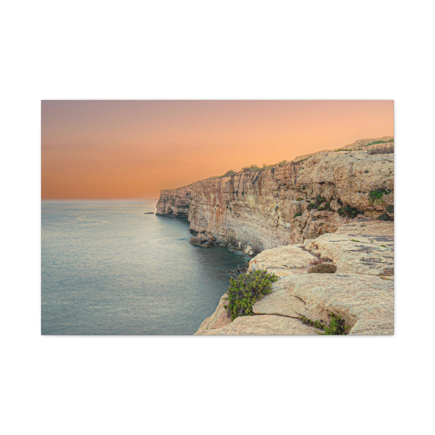 Malta Sunset Matte Canvas, Stretched, 1.25"