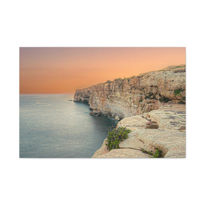 Malta Sunset Matte Canvas, Stretched, 1.25"