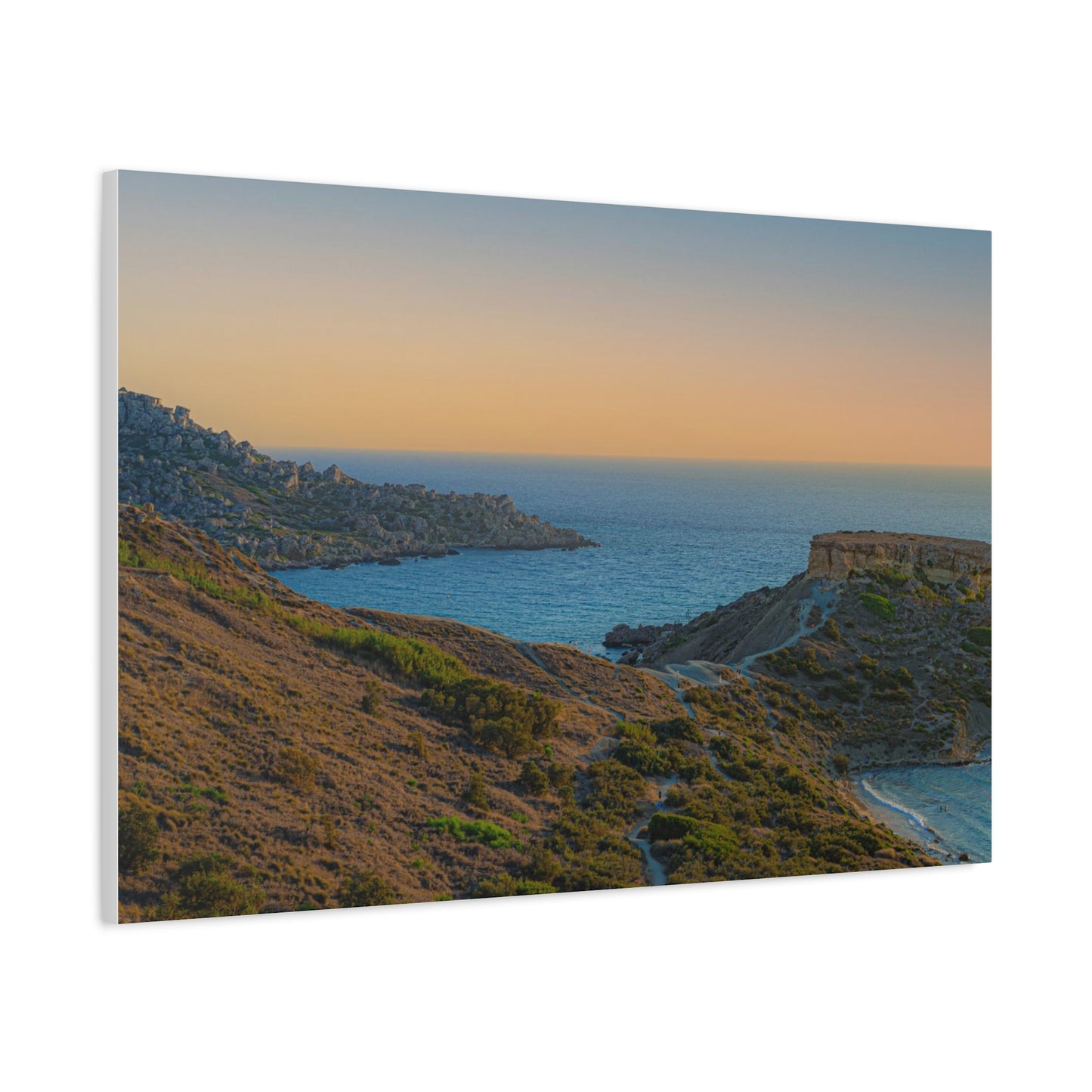 Malta Sunset Matte Canvas, Stretched, 1.25"