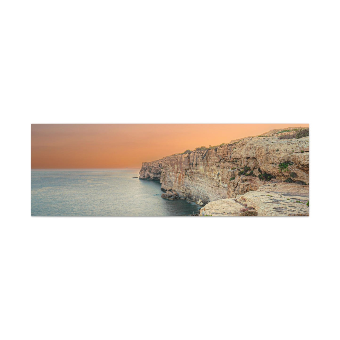 Malta Sunset Matte Canvas, Stretched, 1.25"