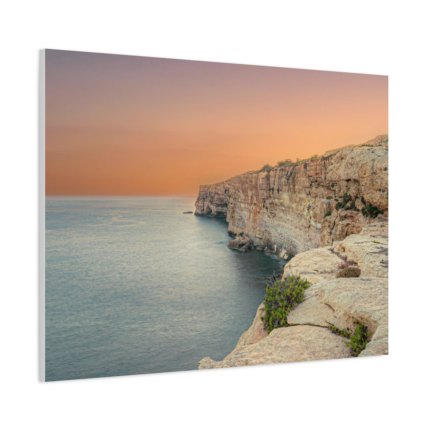 Malta Sunset Matte Canvas, Stretched, 1.25"