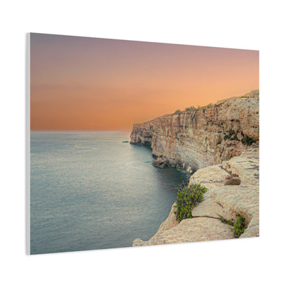 Malta Sunset Matte Canvas, Stretched, 1.25"