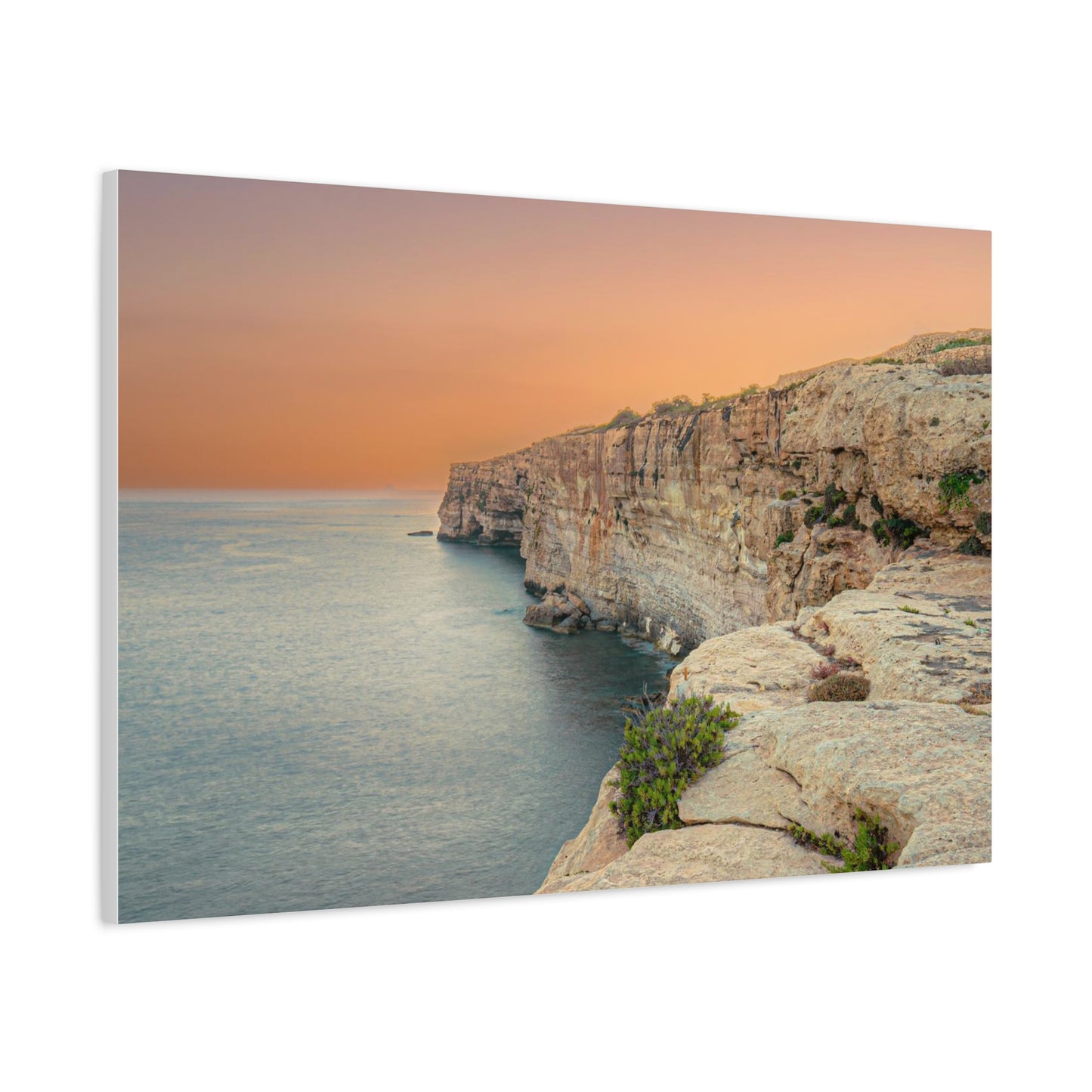 Malta Sunset Matte Canvas, Stretched, 1.25"