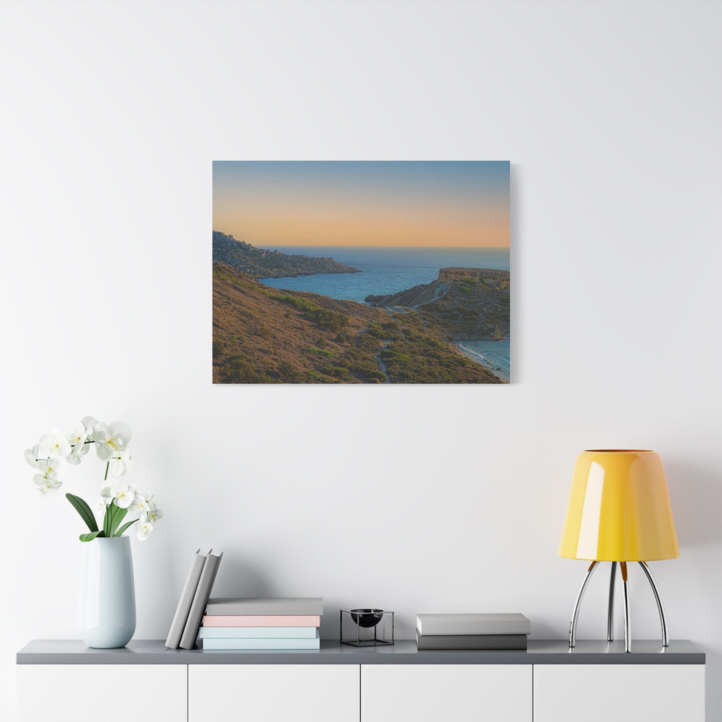 Malta Sunset Matte Canvas, Stretched, 1.25"