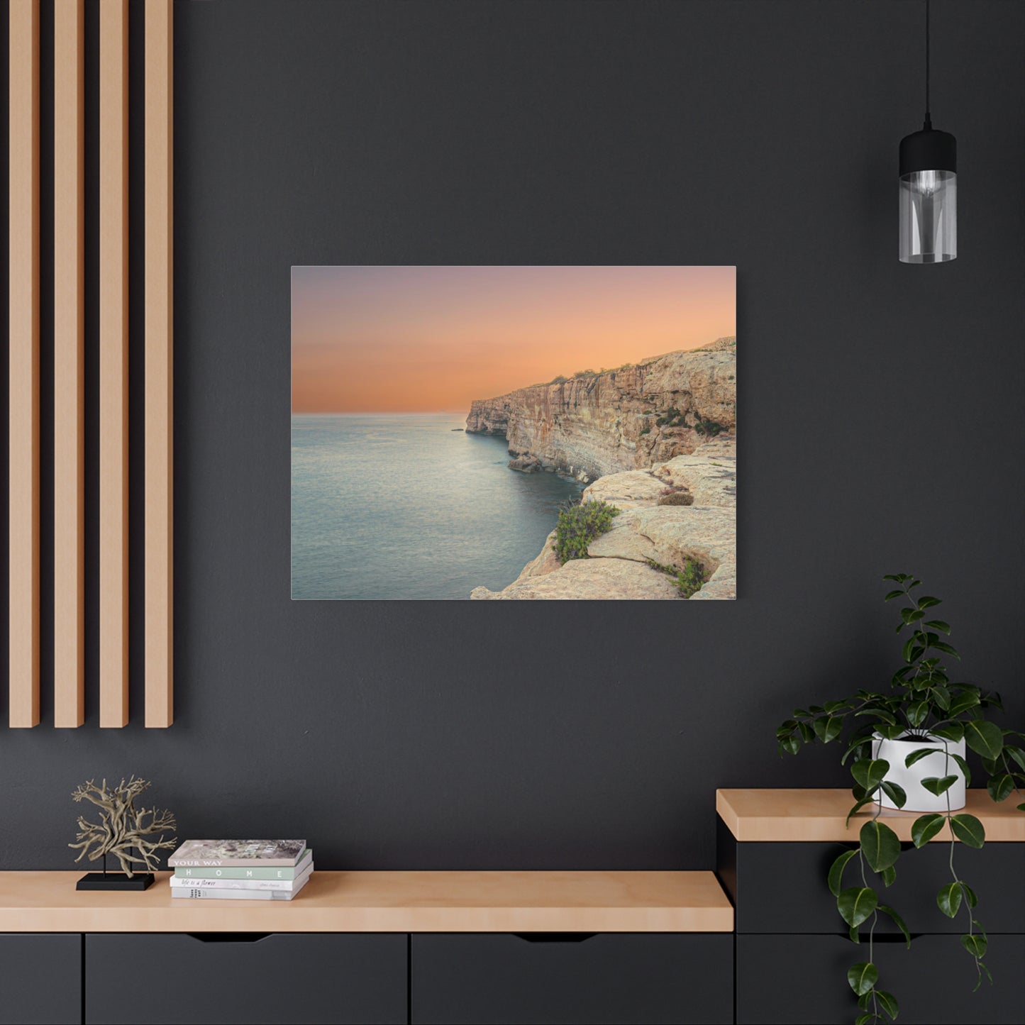 Malta Sunset Matte Canvas, Stretched, 1.25"