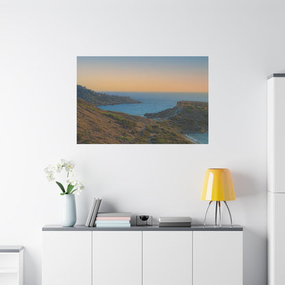 Malta Sunset Matte Canvas, Stretched, 1.25"