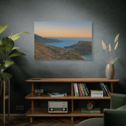 Malta Sunset Matte Canvas, Stretched, 1.25"