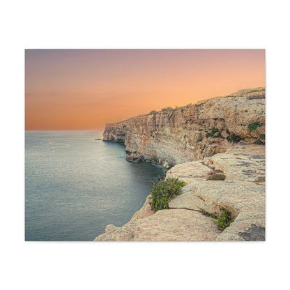 Malta Sunset Matte Canvas, Stretched, 1.25"