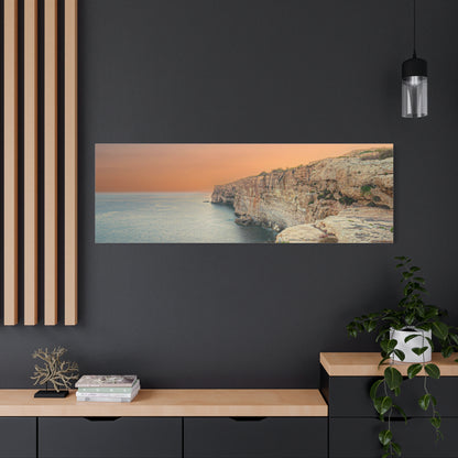Malta Sunset Matte Canvas, Stretched, 1.25"