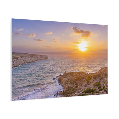 Malta Mediterranean Coast 2 Matte Canvas, Stretched, 1.25"