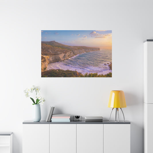 Malta Mediterranean Coast Matte Canvas, Stretched, 1.25"