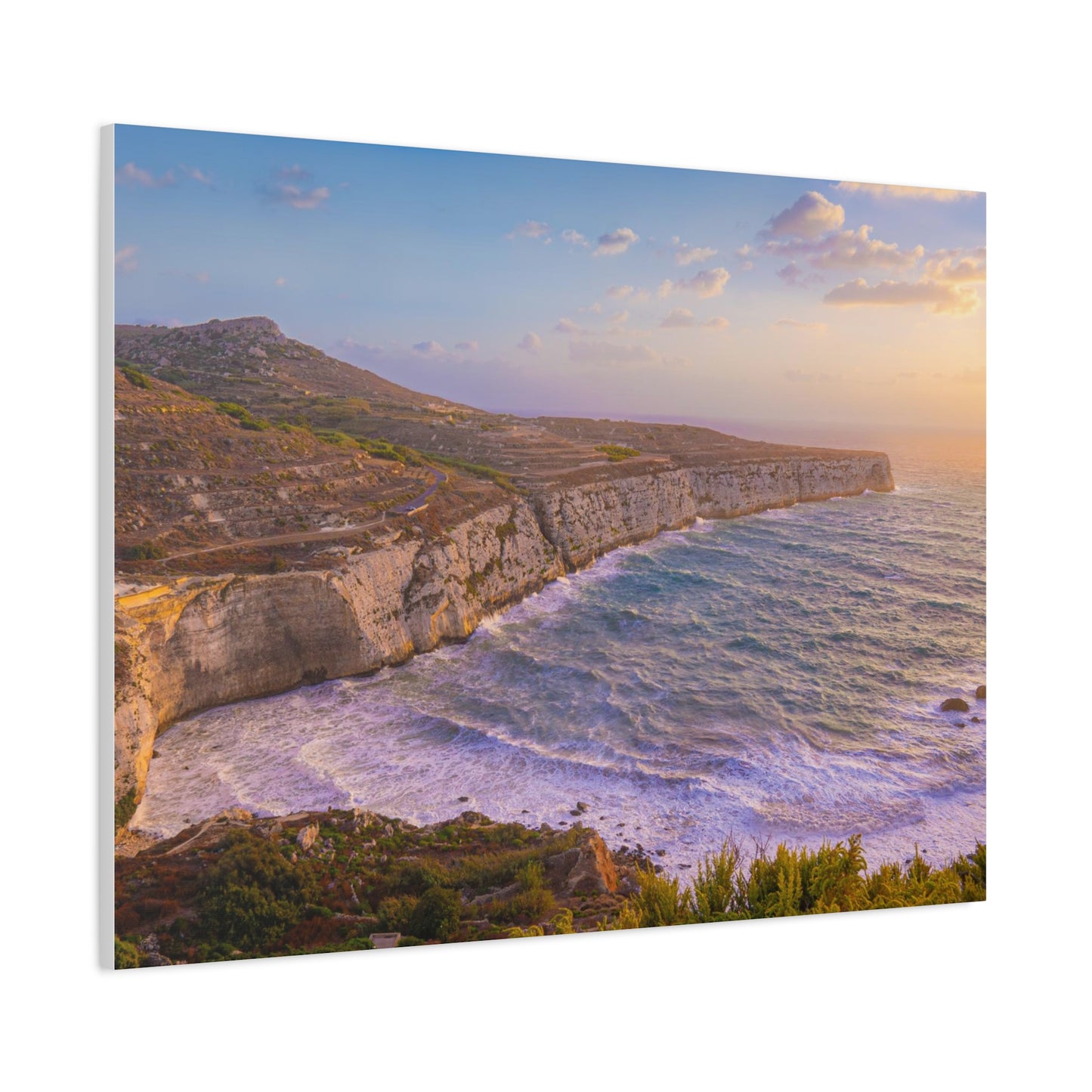 Malta Mediterranean Coast Matte Canvas, Stretched, 1.25"