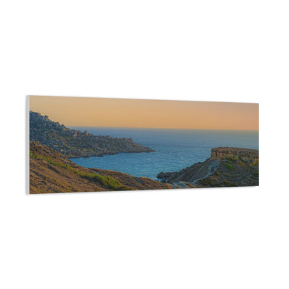 Malta Sunset Matte Canvas, Stretched, 1.25"