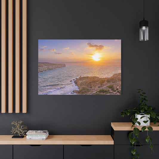 Malta Mediterranean Coast 2 Matte Canvas, Stretched, 1.25"