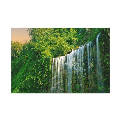 Budapest Waterfall Horizontal Matte Canvas, Stretched, 1.25"