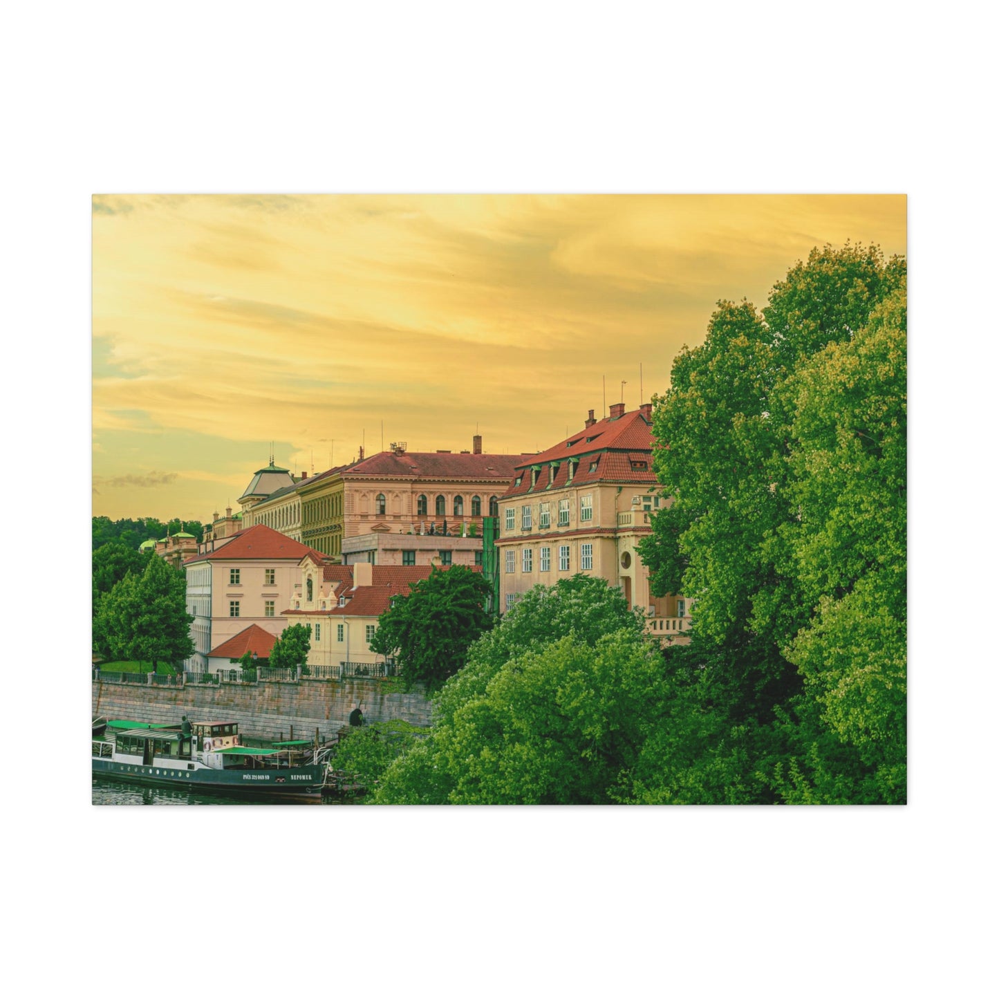 Prague City Matte Canvas, Stretched, 1.25"