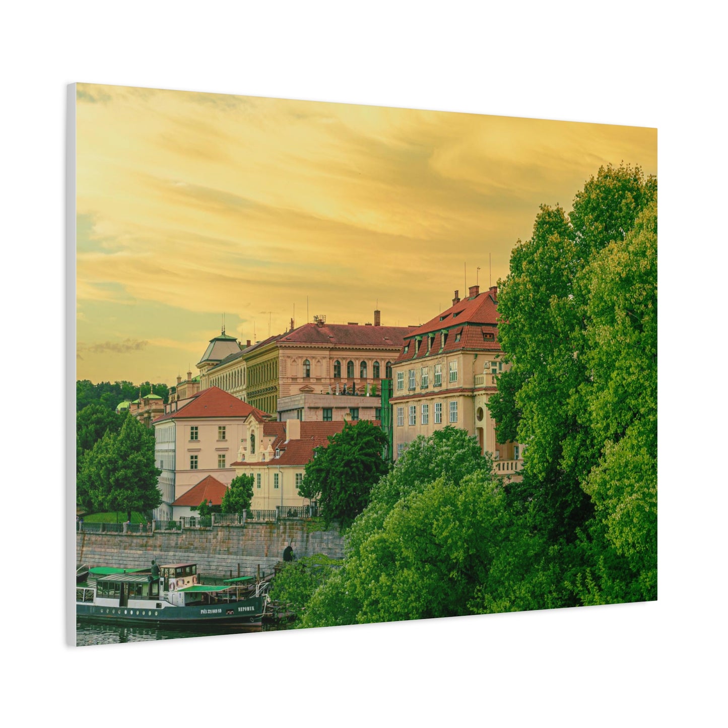 Prague City Matte Canvas, Stretched, 1.25"