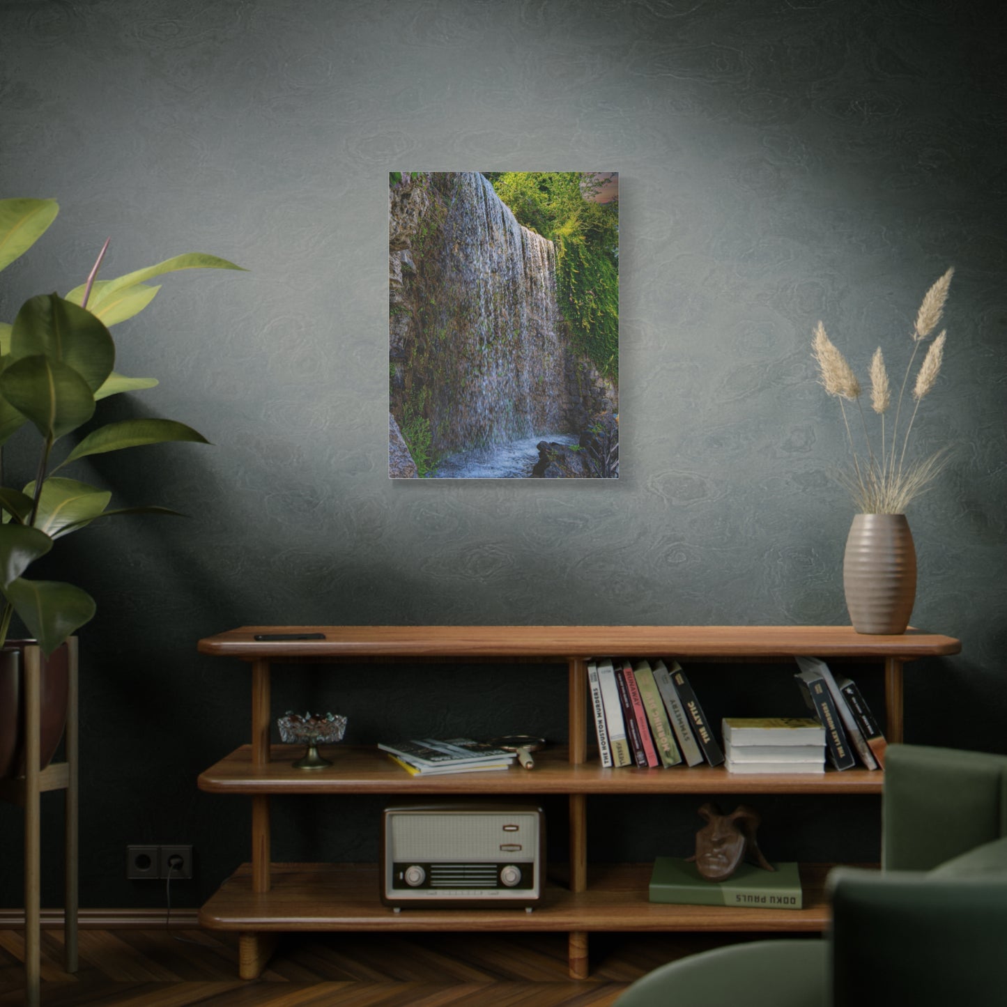 Budapest Waterfall Matte Canvas, Stretched, 1.25"