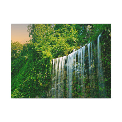 Budapest Waterfall Horizontal Matte Canvas, Stretched, 1.25"