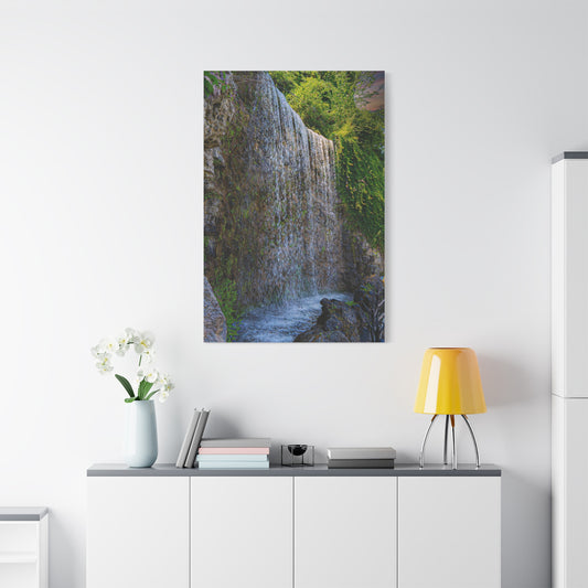 Budapest Waterfall Matte Canvas, Stretched, 1.25"