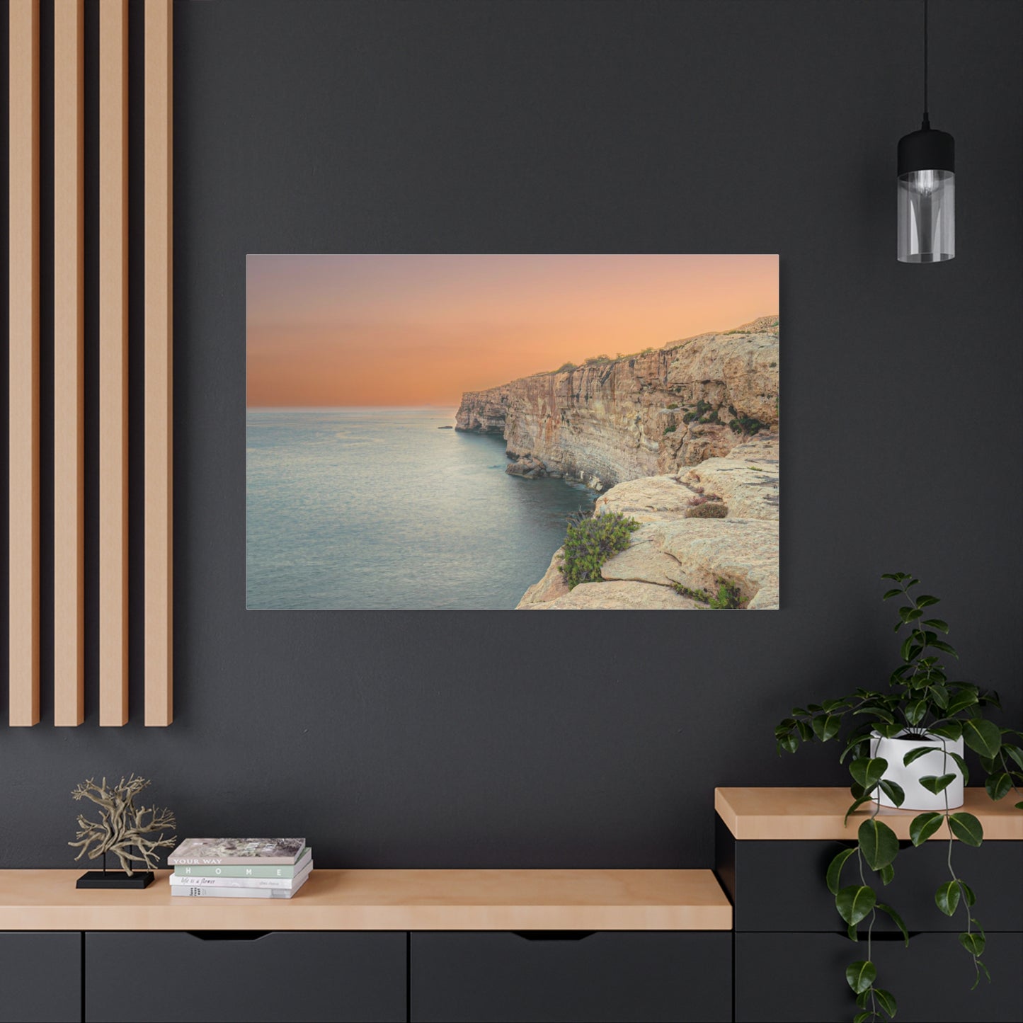 Malta Sunset Matte Canvas, Stretched, 1.25"