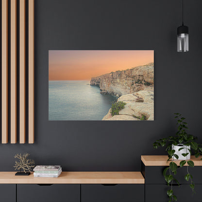 Malta Sunset Matte Canvas, Stretched, 1.25"
