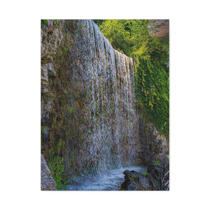Budapest Waterfall Matte Canvas, Stretched, 1.25"