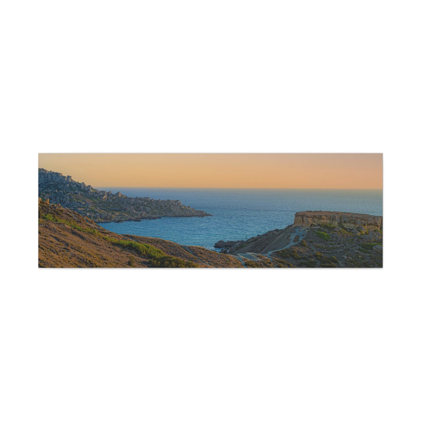 Malta Sunset Matte Canvas, Stretched, 1.25"