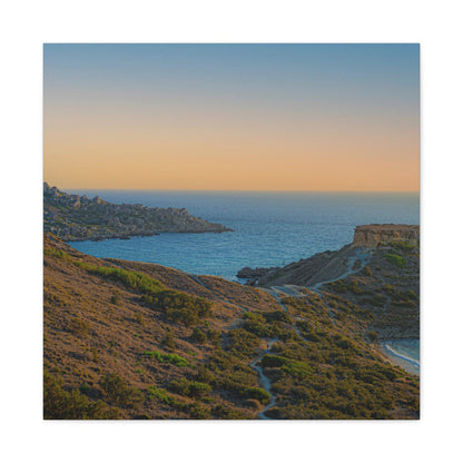 Malta Sunset Matte Canvas, Stretched, 1.25"