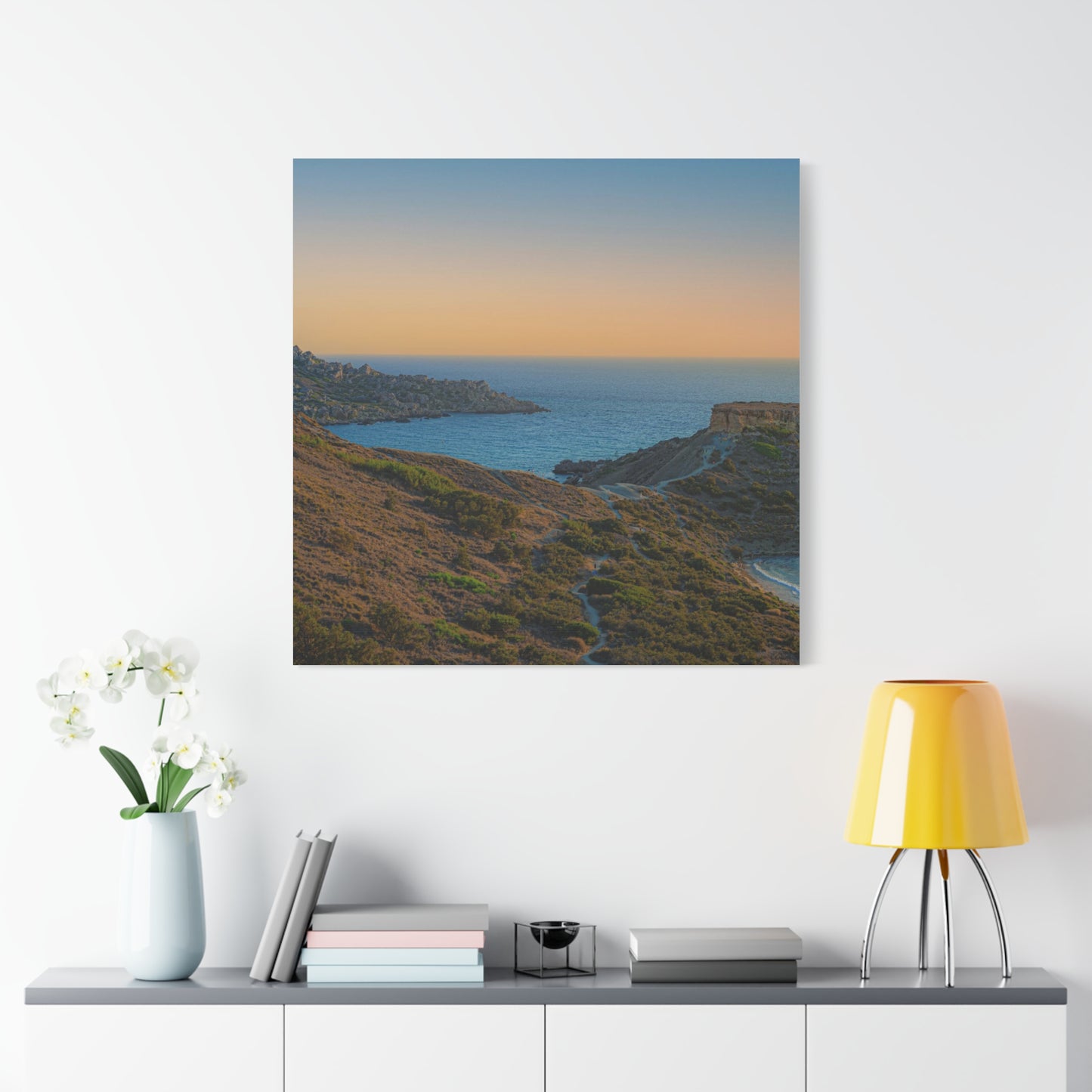 Malta Sunset Matte Canvas, Stretched, 1.25"