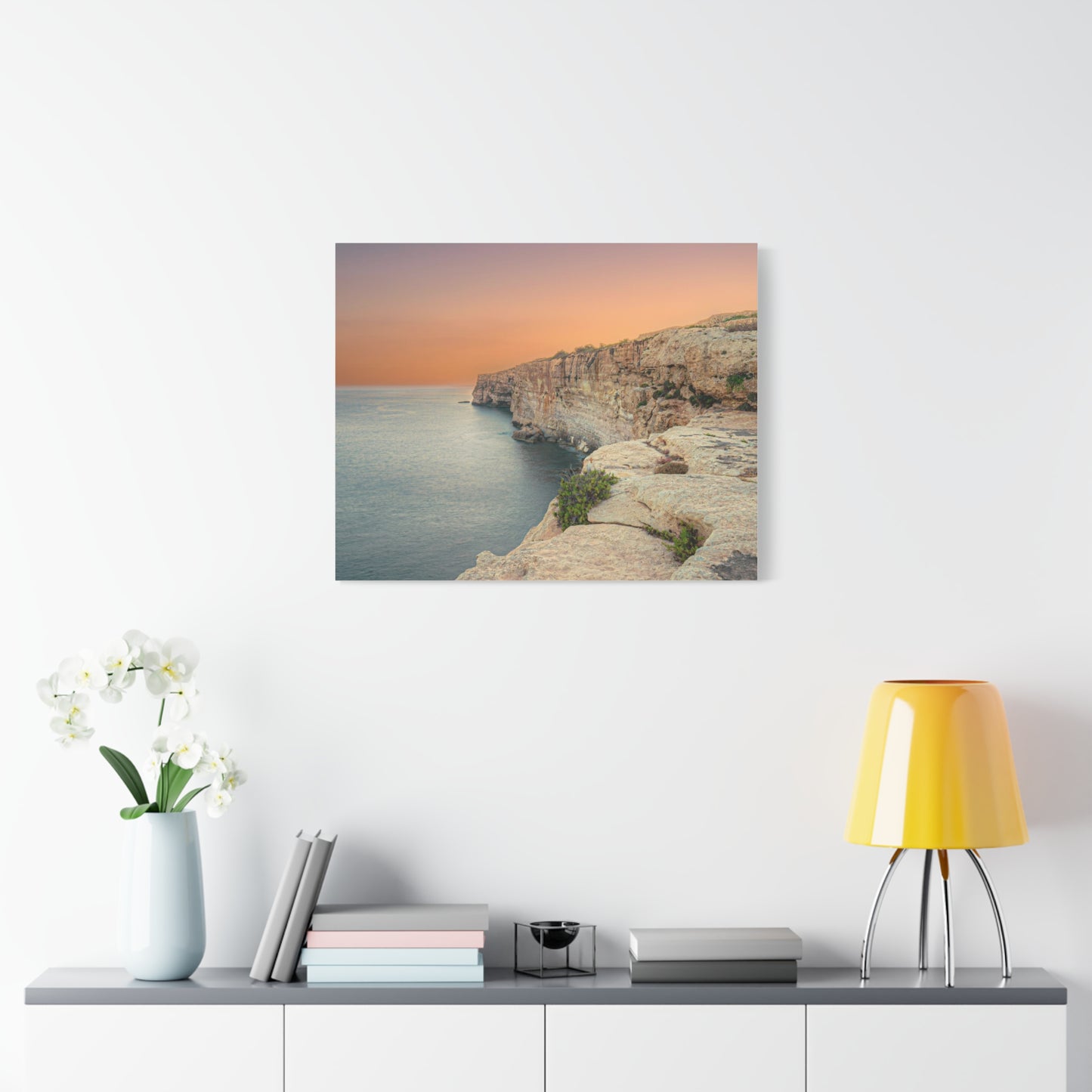 Malta Sunset Matte Canvas, Stretched, 1.25"