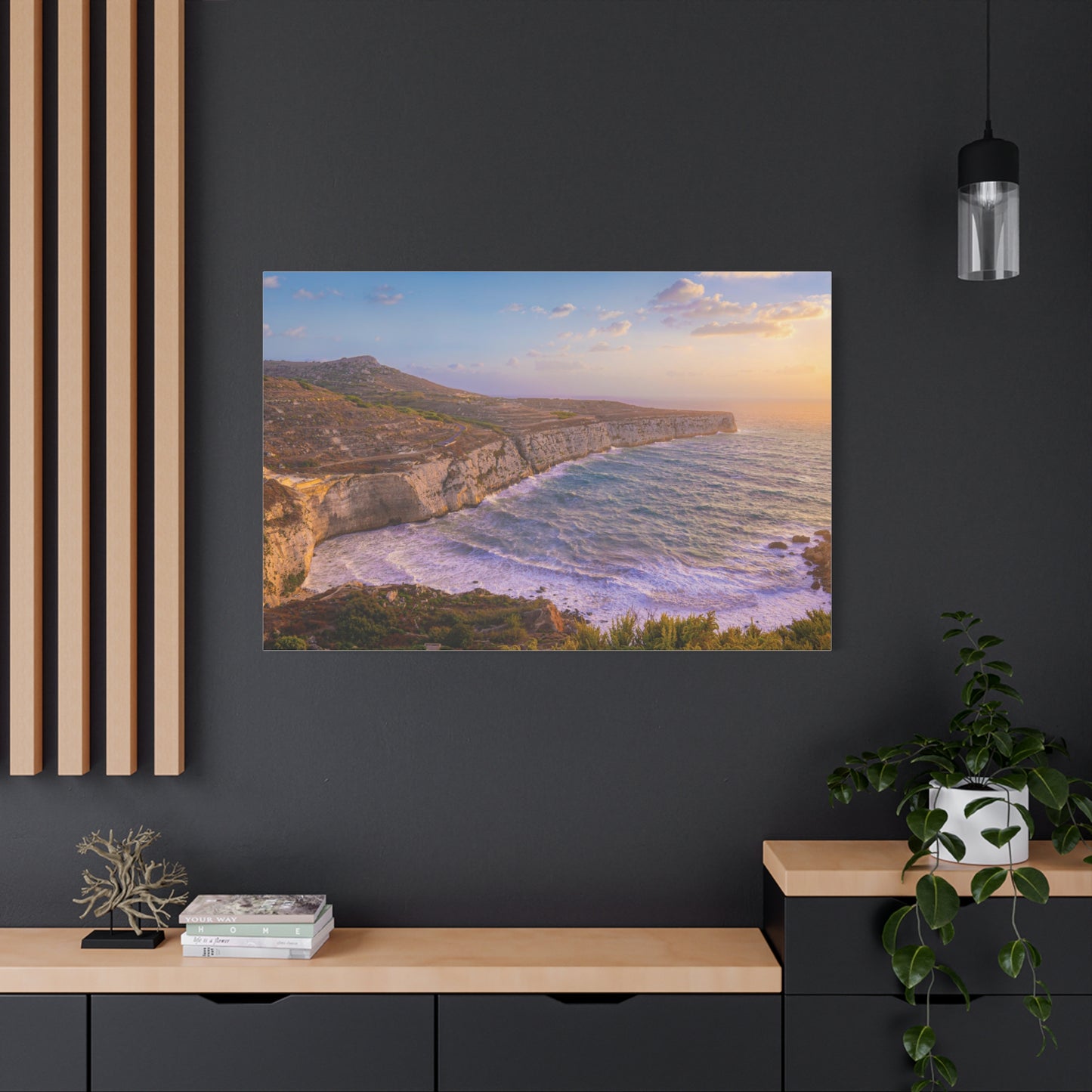 Malta Mediterranean Coast Matte Canvas, Stretched, 1.25"