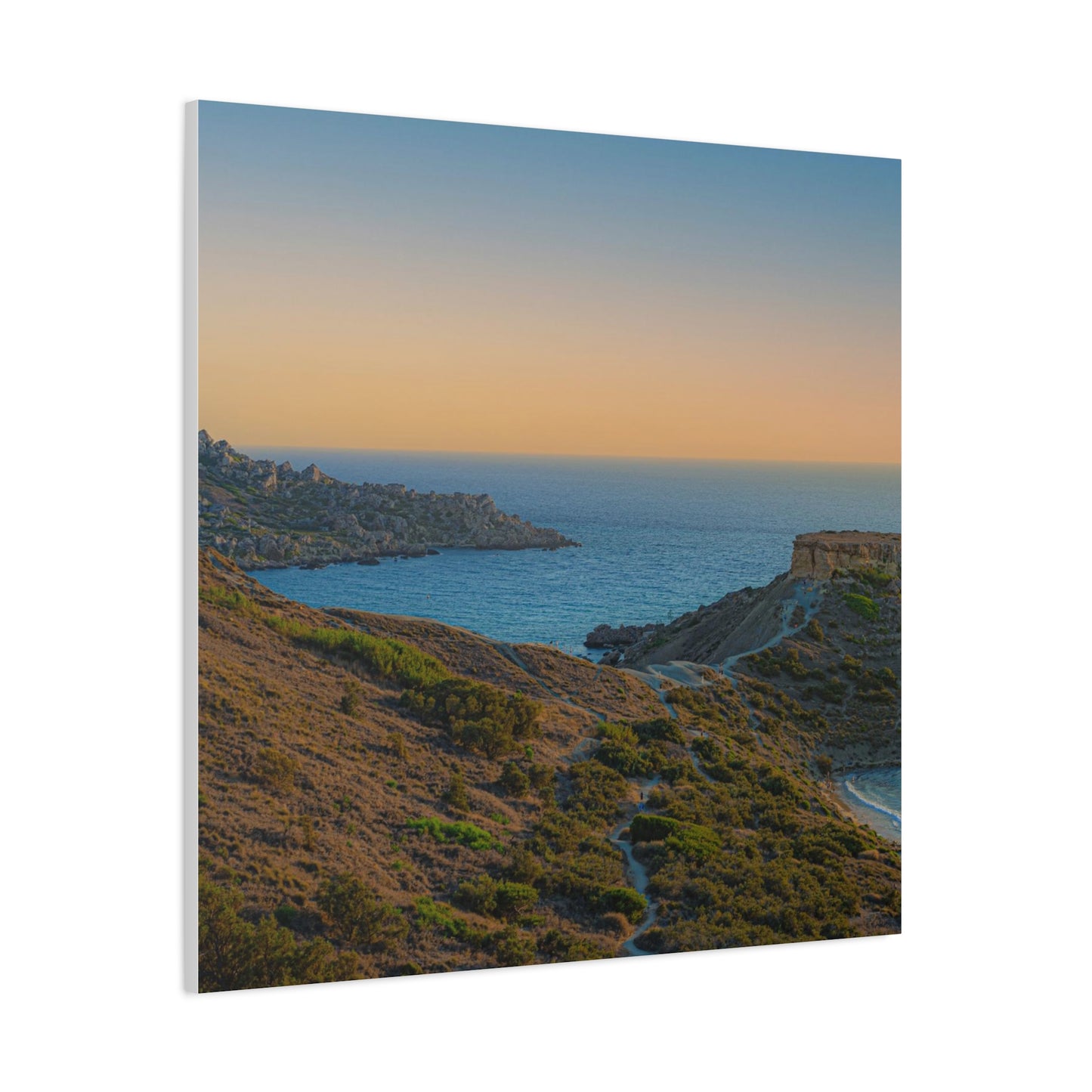 Malta Sunset Matte Canvas, Stretched, 1.25"