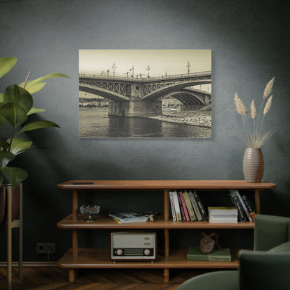 Budapest Bridge Matte Canvas, Stretched, 1.25"