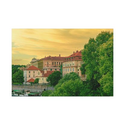 Prague City Matte Canvas, Stretched, 1.25"
