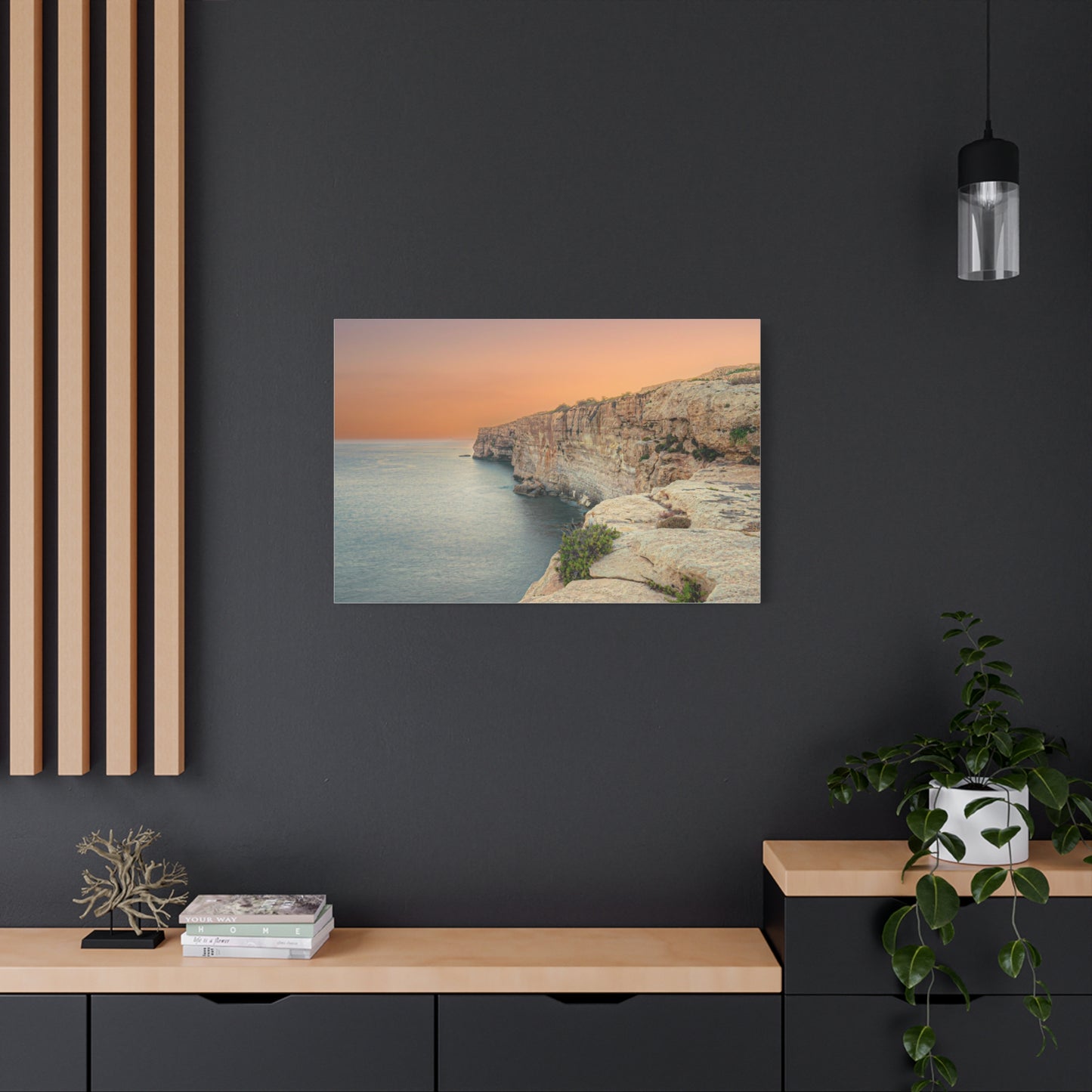 Malta Sunset Matte Canvas, Stretched, 1.25"