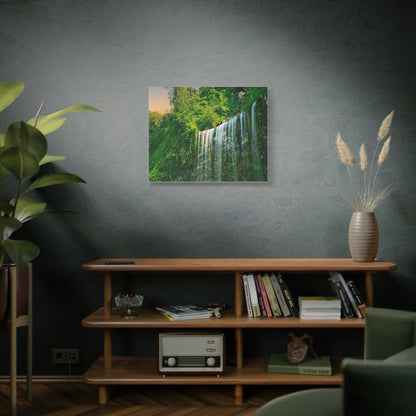 Budapest Waterfall Horizontal Matte Canvas, Stretched, 1.25"