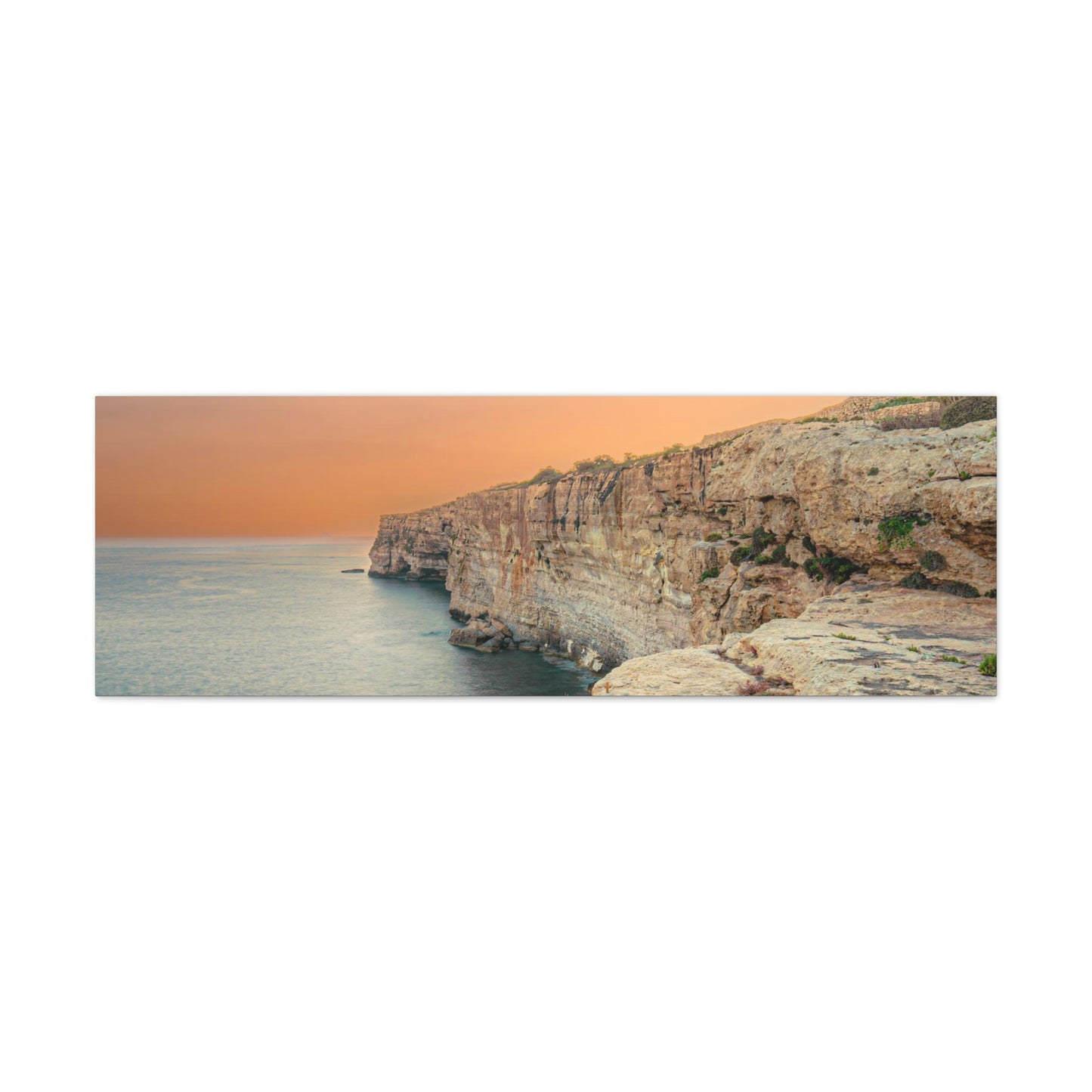 Malta Sunset Matte Canvas, Stretched, 1.25"