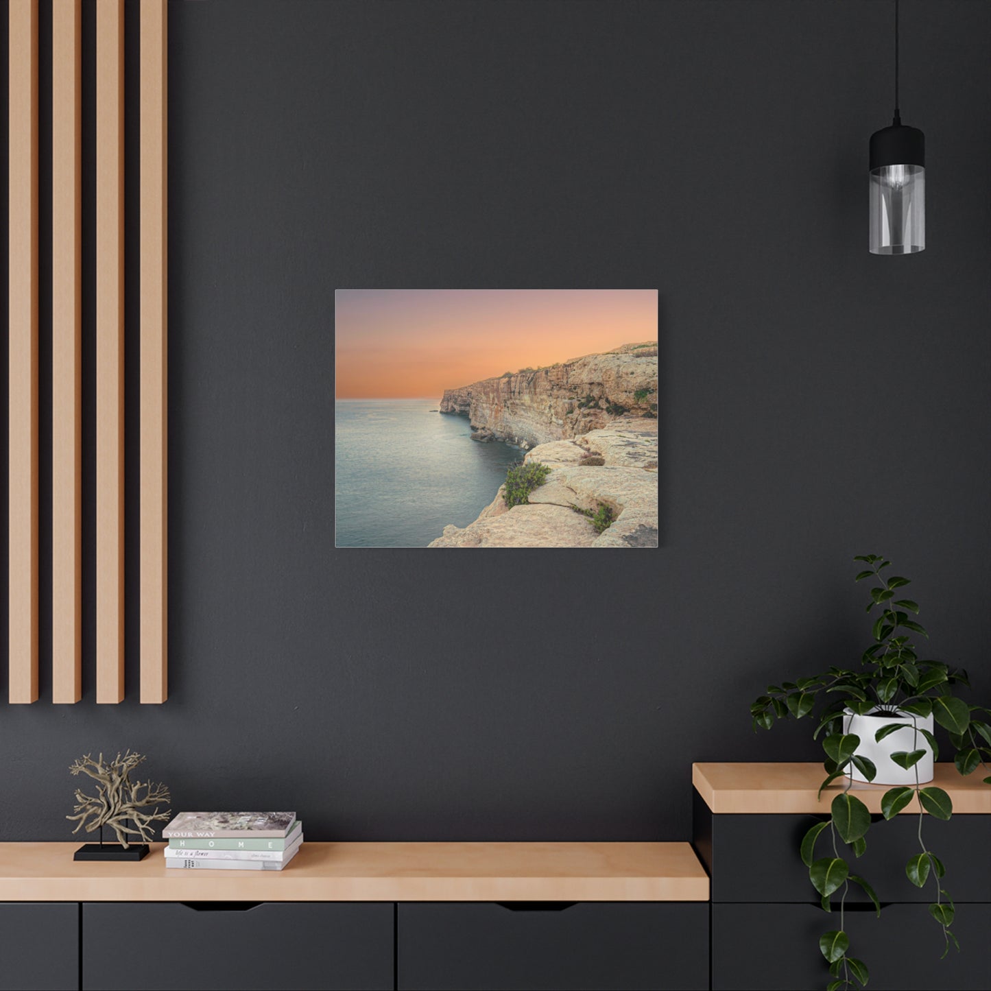 Malta Sunset Matte Canvas, Stretched, 1.25"